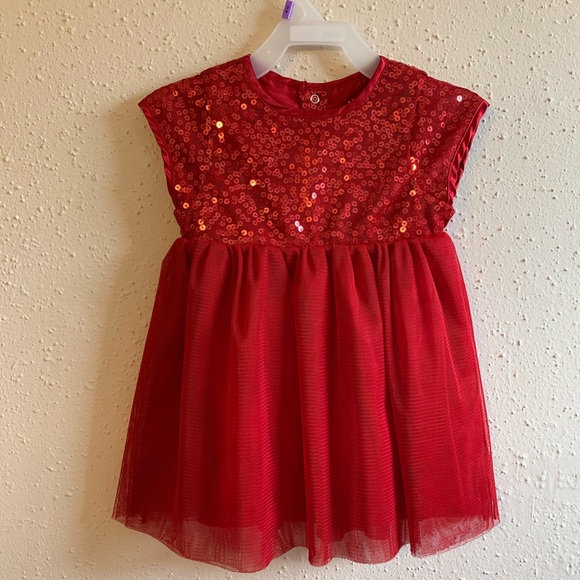 Christmas 🎄 Red Dress Shimmer 12 mo Toddler - Picture 7 of 7